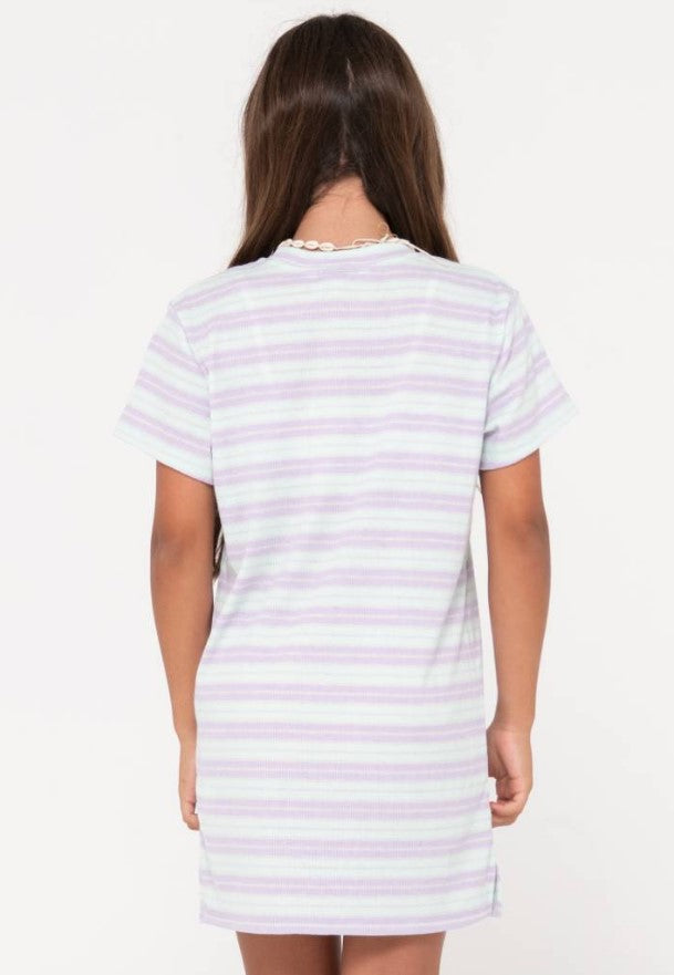 Rusty Camila Stripe Tee Dress Girls