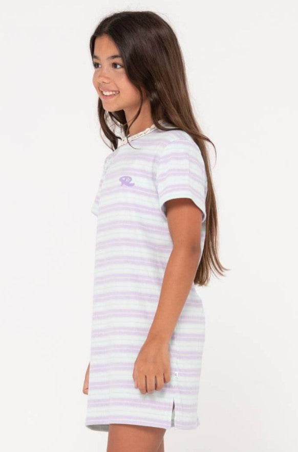 Rusty Camila Stripe Tee Dress Girls