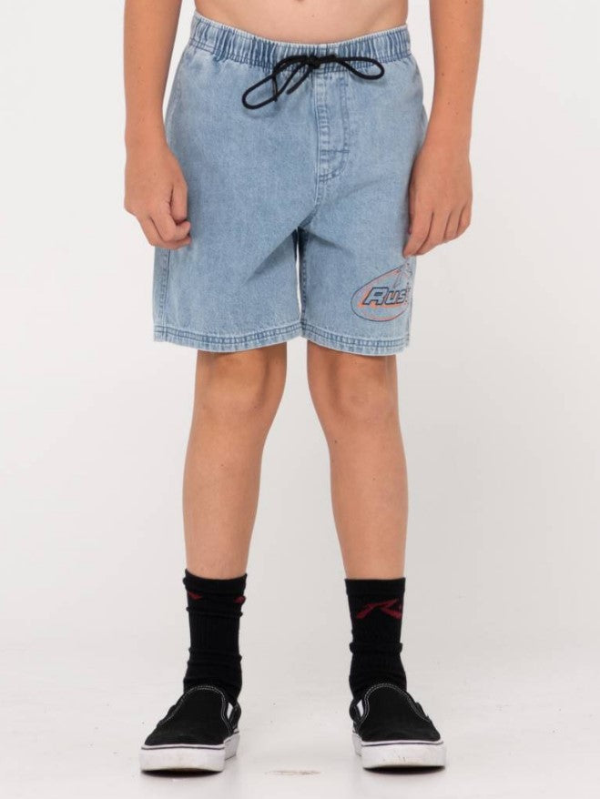 Rusty Manila Folder Denim Elastic Short Boys