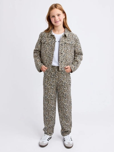 Eve Girl Briony Leopard Jacket (Size 8-16)