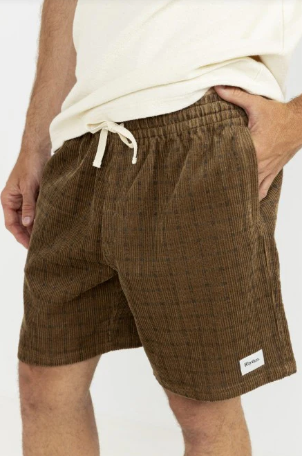 Rhythm Cord Check Shorts
