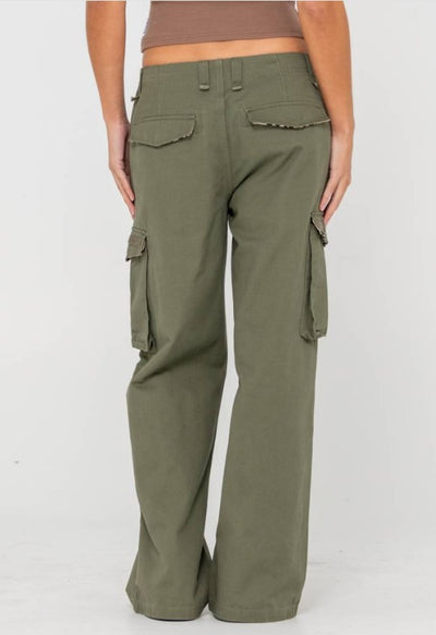 Rusty Tank Girl Low Rise Wide Fit Cargo Pant