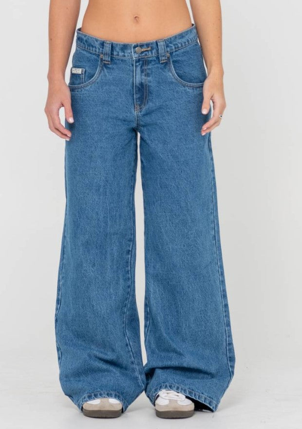 Rusty Wendy Wide Low Rise Denim Jean