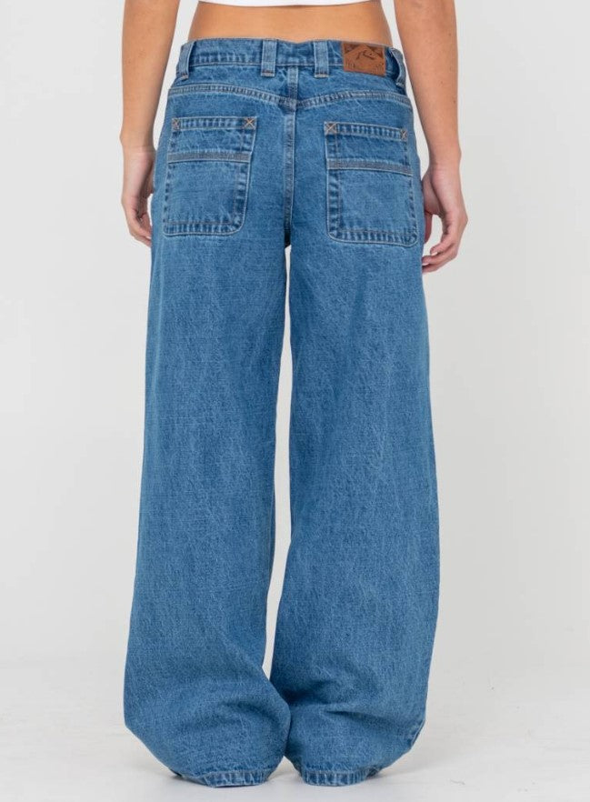 Rusty Wendy Wide Low Rise Denim Jean