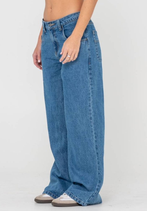 Rusty Wendy Wide Low Rise Denim Jean
