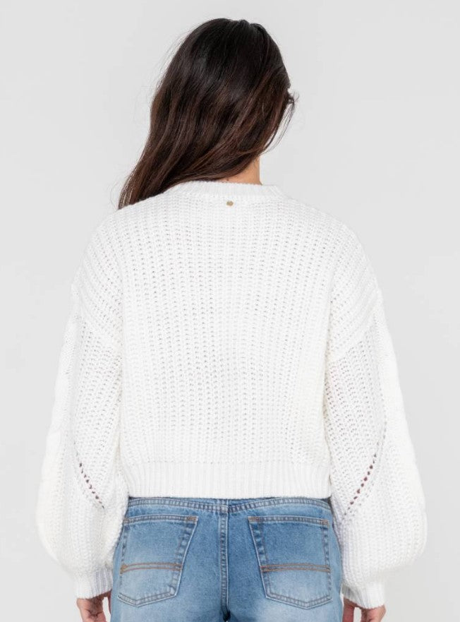 Rusty Folktale Crop Chunky Knit