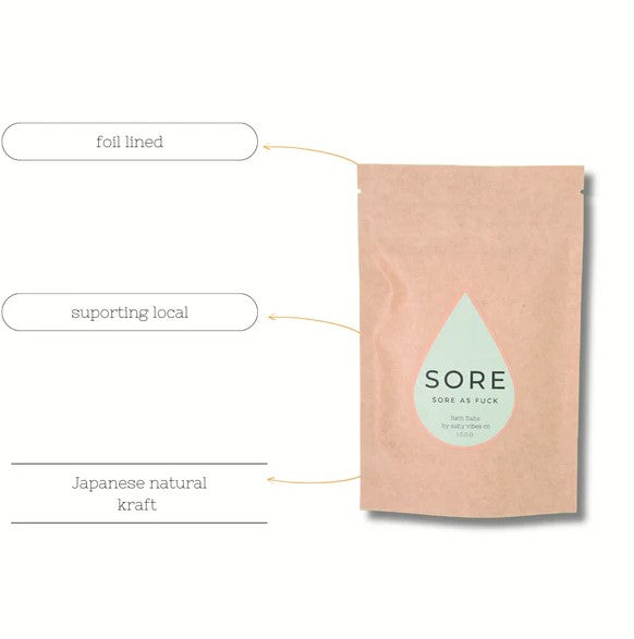 Salty Vibes SORE Relief Wintergarden Bath Salts 100g