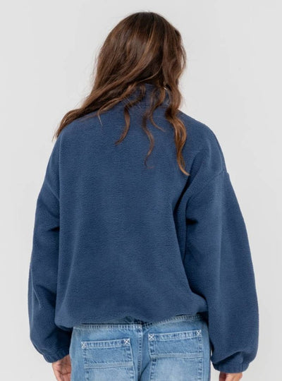 Rusty Two Tides Zip Through Sherpa Fleece