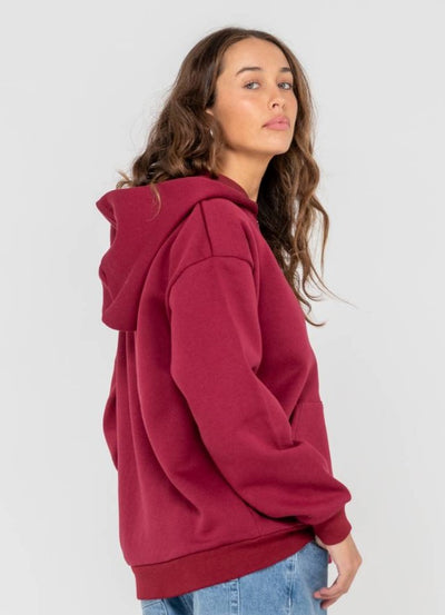 Rusty Flip Mommy Oversized Zip Hooded Fleece