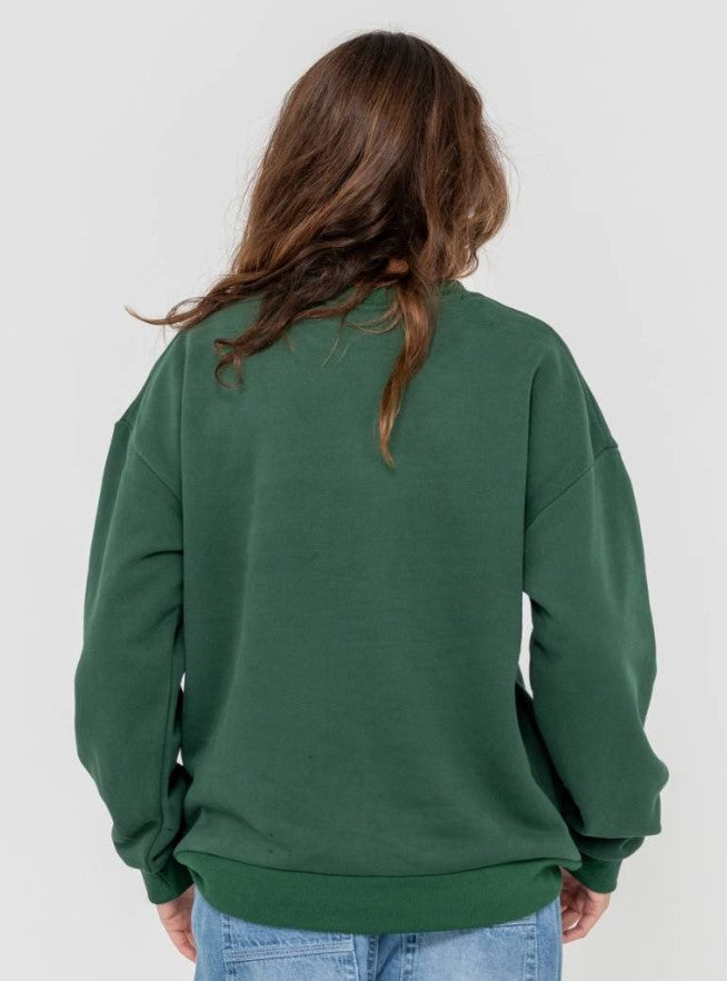 Rusty College Dropout Oversized Crew Fleece