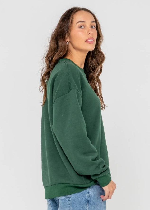 Rusty College Dropout Oversized Crew Fleece