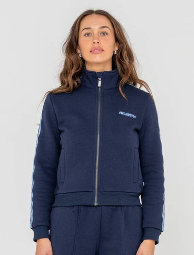 Rusty Midnights Long Sleeve Zip Through Fleece