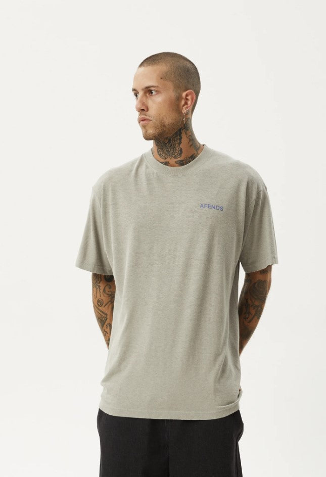 Afends Staple - Boxy Fit Tee - Olive