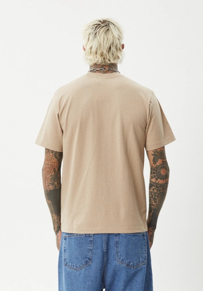 Afends Repeat - Retro Fit Tee - Taupe