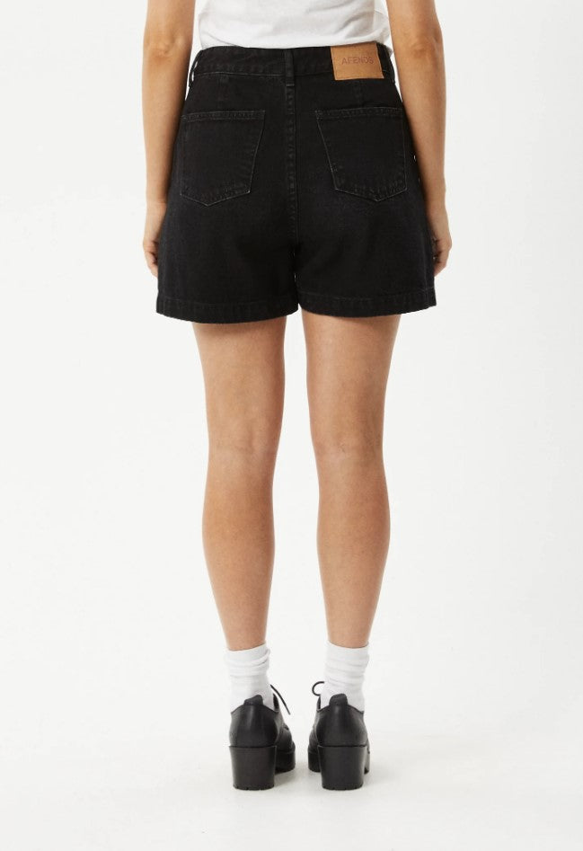 Afends Seventy Threes Organic Denim High Waisted Shorts