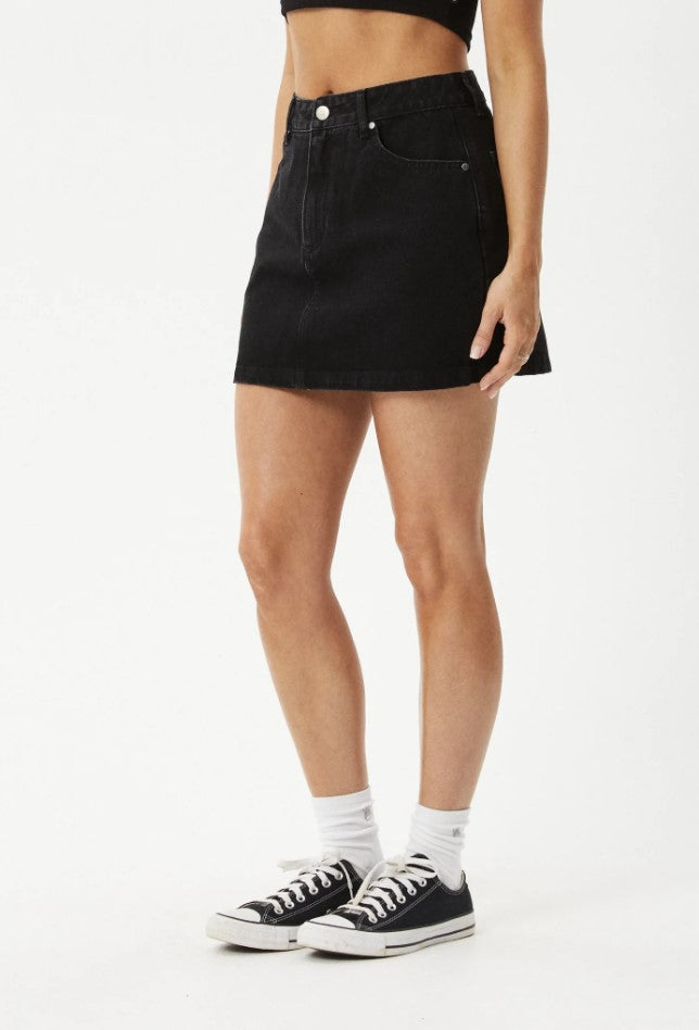 Afends Georgia Hemp Denim Skirt