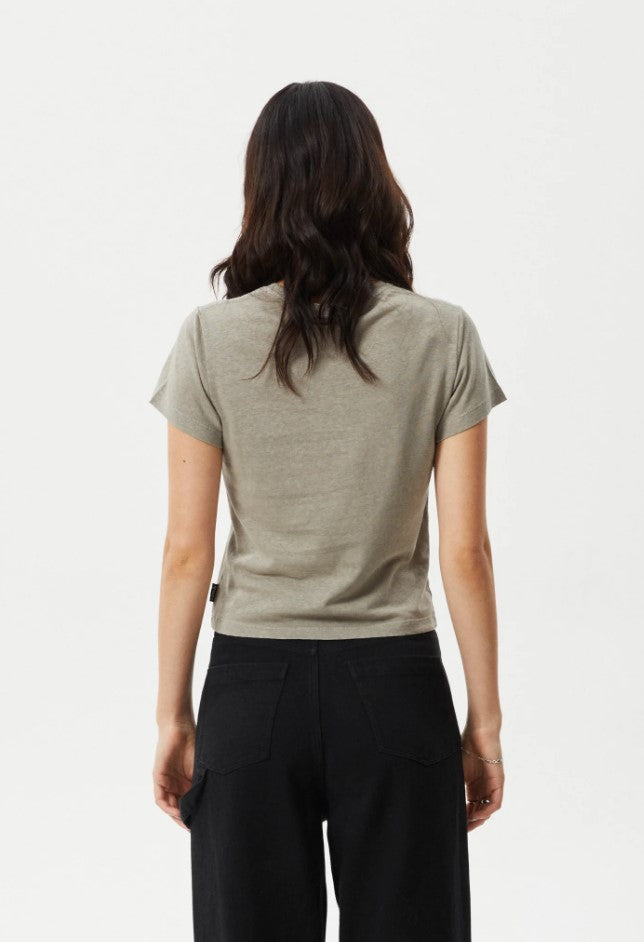 Afends Carmen Baby Tee Olive