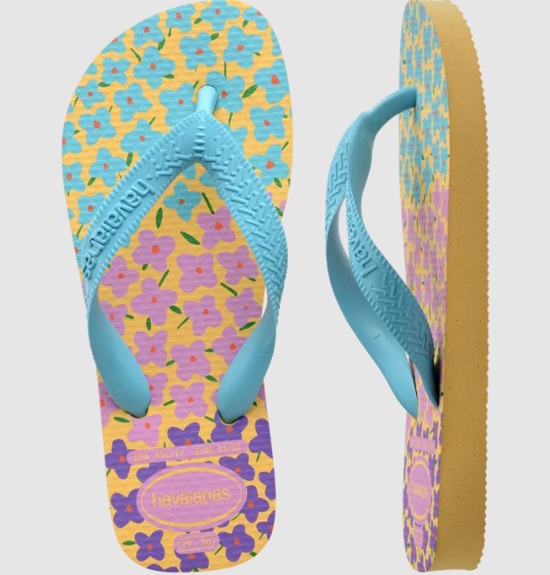 Havaianas Kids Flores Caja Yellow Blue