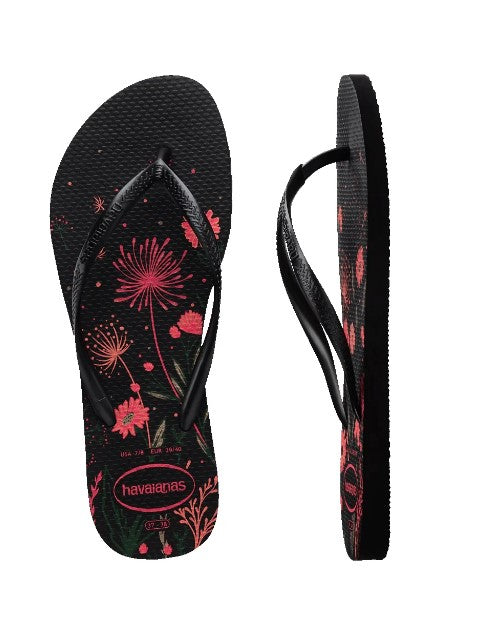 Havaianas Slim Organic Black/Pink