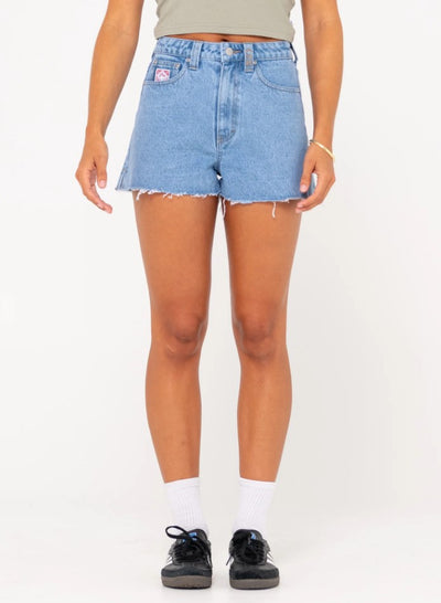 Rusty Penny Kick Flare Denim Short