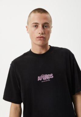 Afends Tread - Retro Fit Tee - Black