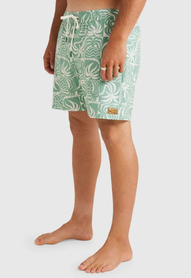 RVCA Exotica Print Elastic Boardshort