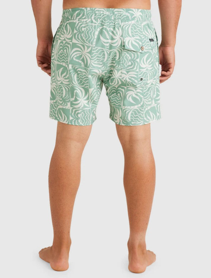 RVCA Exotica Print Elastic Boardshort