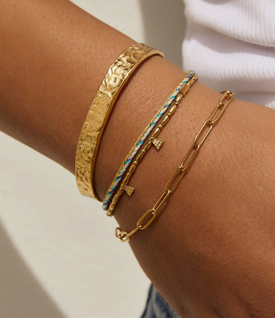 Arms Of Eve Bennie Gold Bracelet - Sky