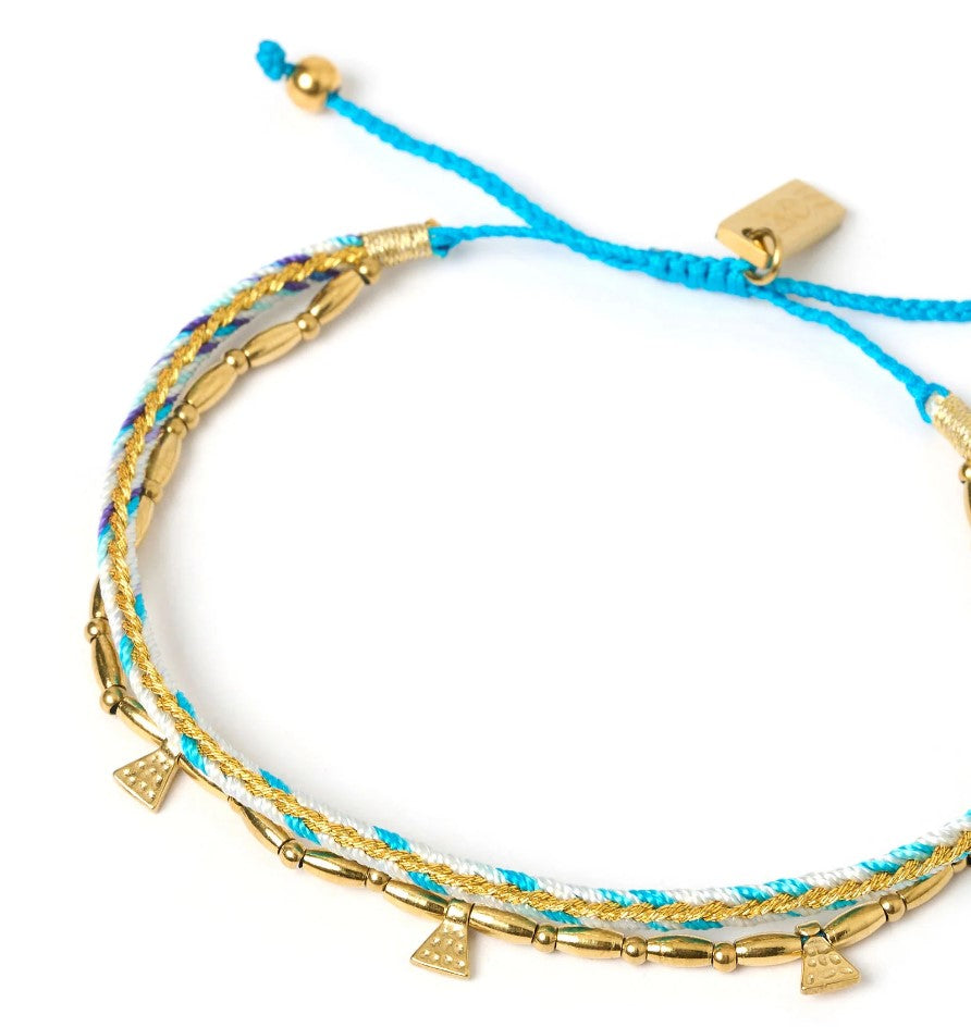 Arms Of Eve Bennie Gold Bracelet - Sky