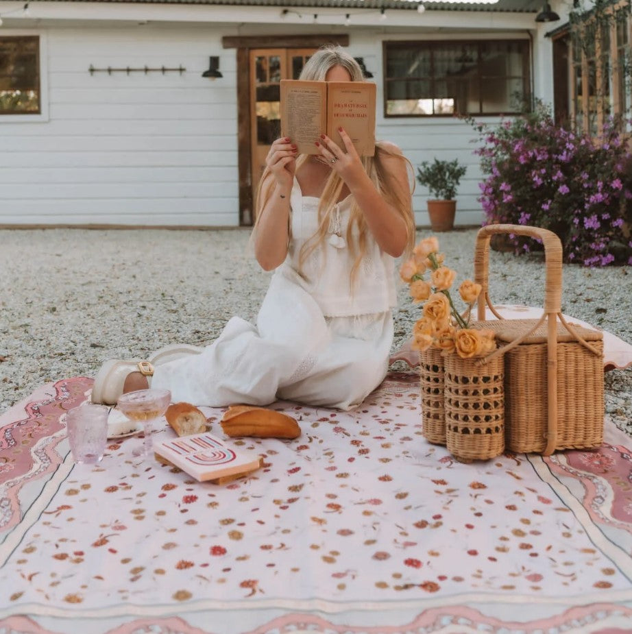 Wandering Folk Dahlia Picnic Rug