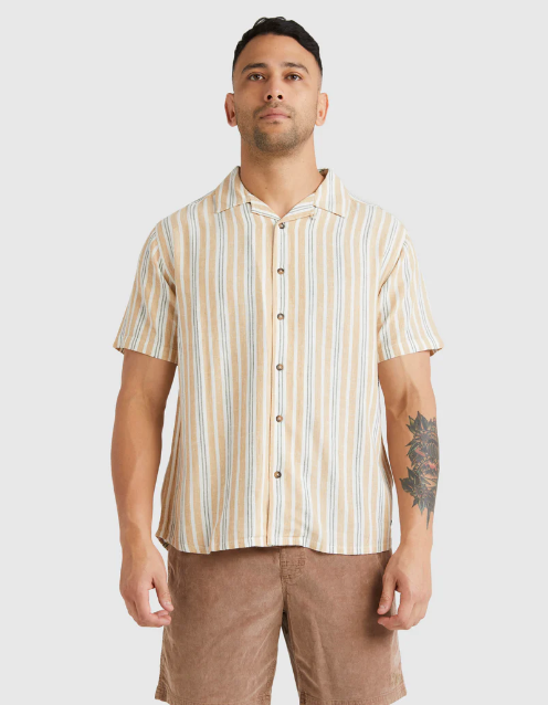 RVCA Beat Stripe SS Shirt