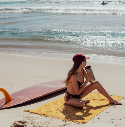 Wandering Folk Daisy Beach Towel- Golden