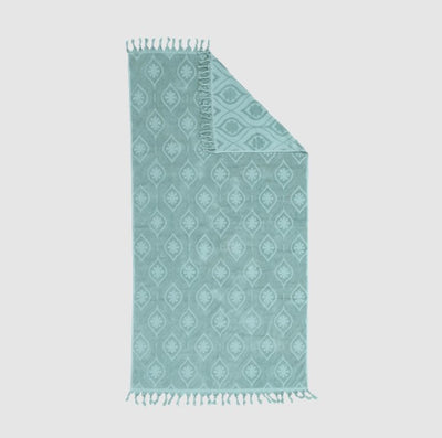 Wandering Folk Daisy Beach Towel- Peppermint