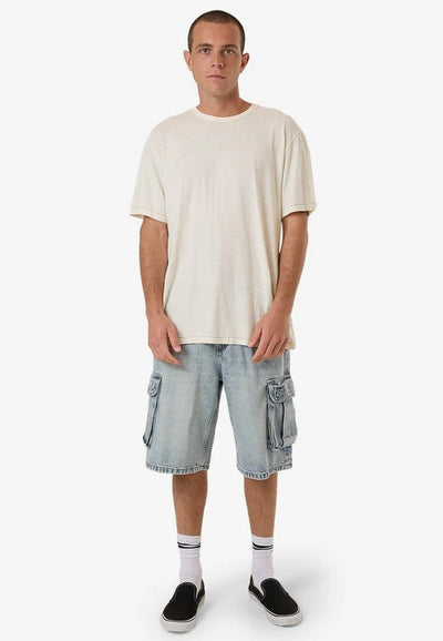 Thrills Big Slacker Denim Cargo Short - Tainted Blue