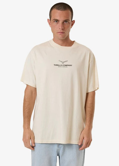 Thrills Emblem Merch Fit Tee - Unbleached