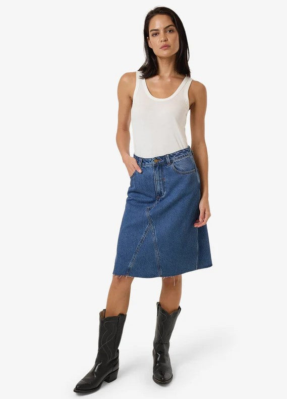 Thrills Cooper Skirt - Double Rinsed Blues