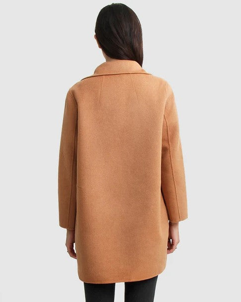 Belle &amp; Bloom Ex Boyfriend Wool Blend Oversized Jacket Camel