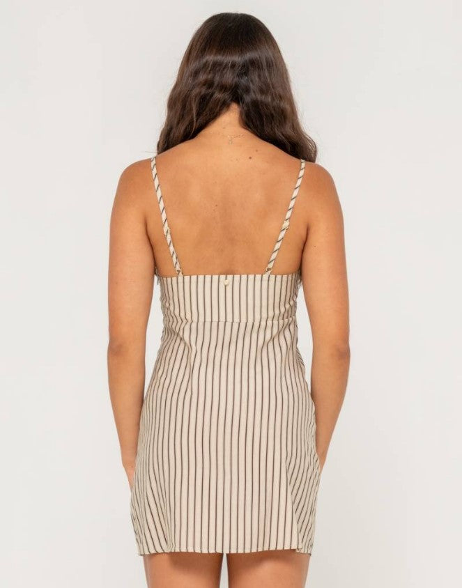 Rusty Sandy Stripe Mini Dress