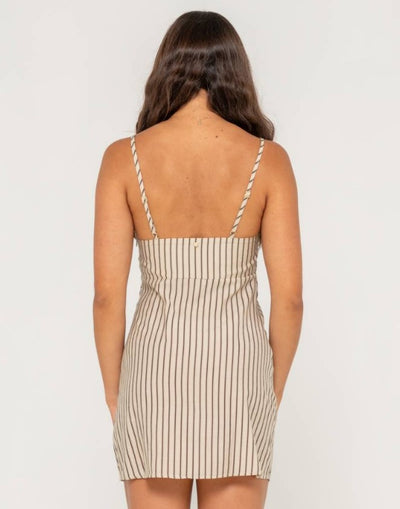 Rusty Sandy Stripe Mini Dress