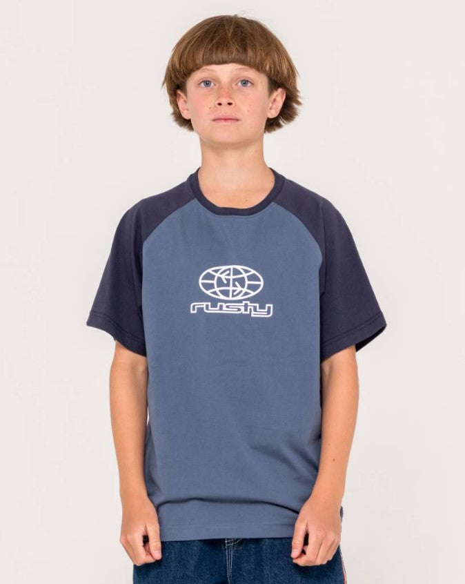 Rusty Wagwan Raglan Short Sleeve Tee Boys