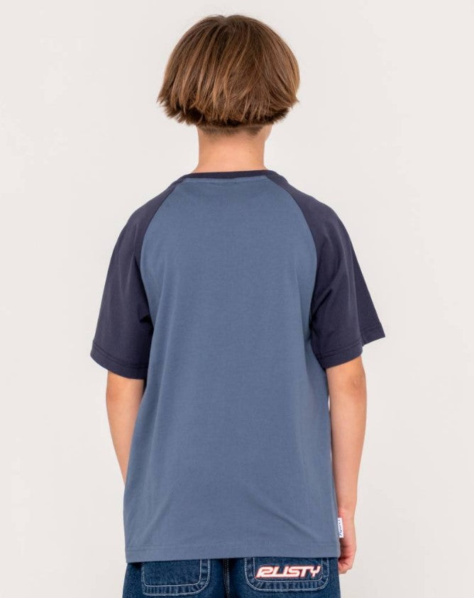 Rusty Wagwan Raglan Short Sleeve Tee Boys