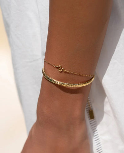Arms Of Eve Serpent Gold Bracelet