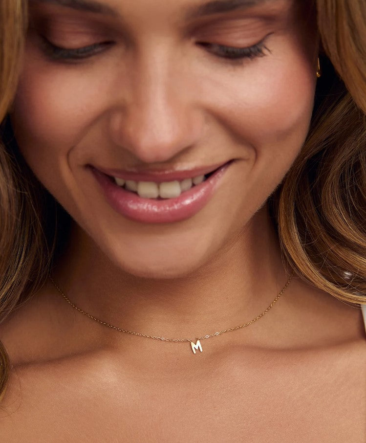 Arms Of Eve Mini Initial Gold Necklace