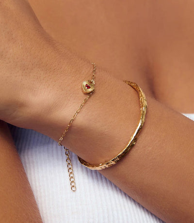 Arms Of Eve Ruby Heart Bracelet