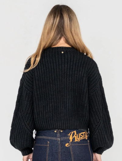 Rusty Folktale Crop Chunky Knit