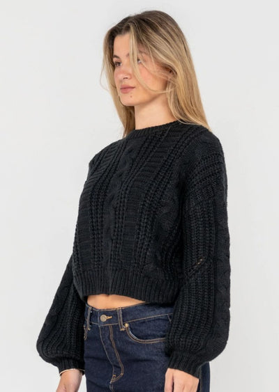 Rusty Folktale Crop Chunky Knit