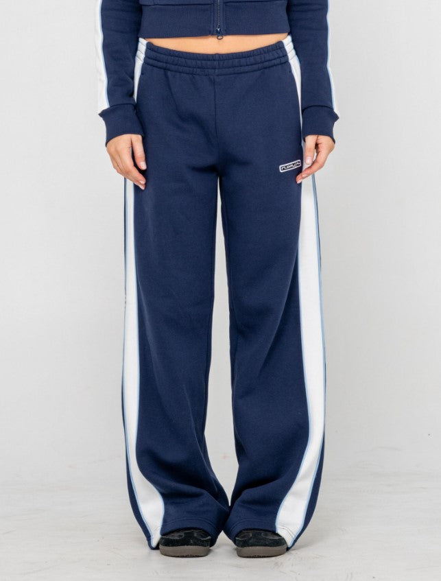 Rusty Retro Lines Wide Leg Track Pant