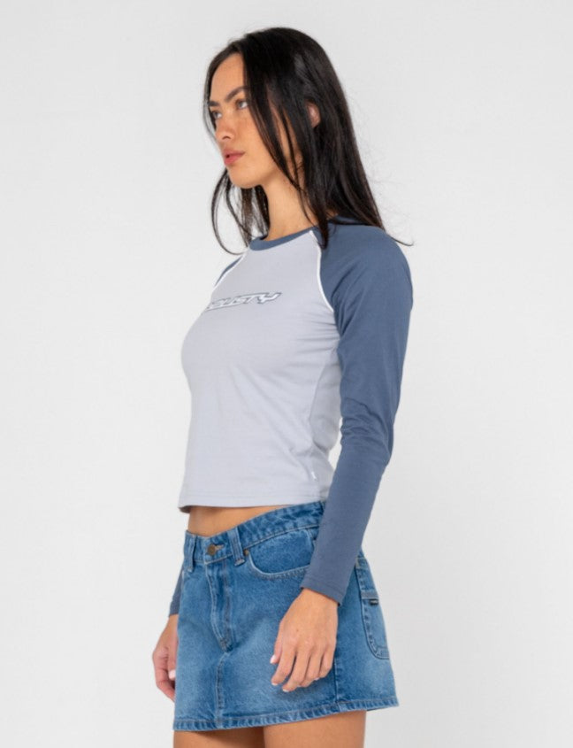 Rusty Timmy Target L/S Fitted Tee