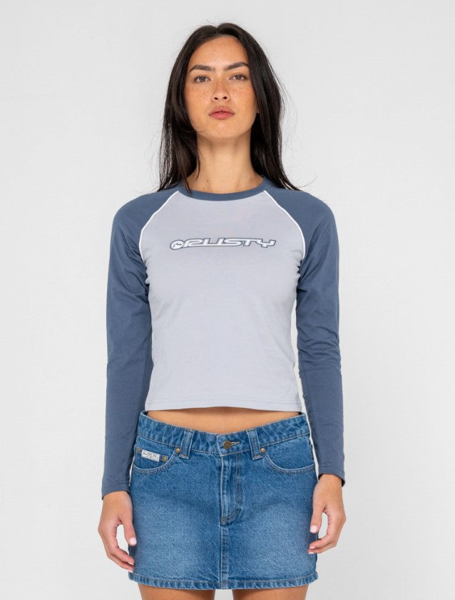 Rusty Timmy Target L/S Fitted Tee