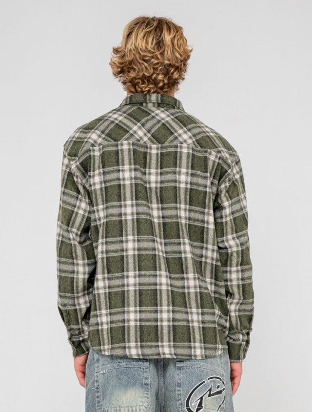 Rusty Cobra Flannel Long Sleeve Shirt
